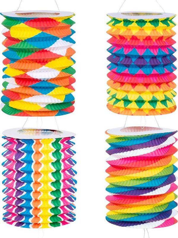 Set Van 12 Fantasie Papieren Lampionnen