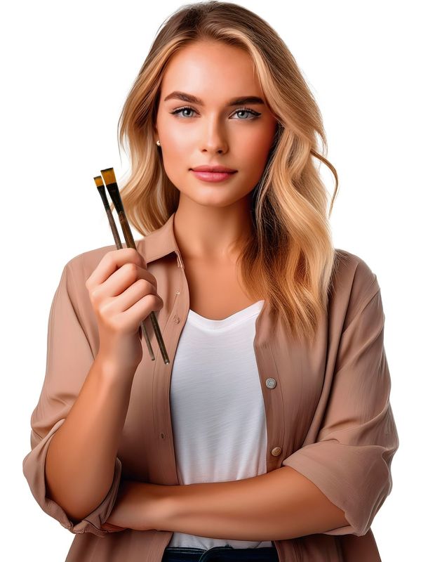 Set Van 2 Make-Up Kwasten