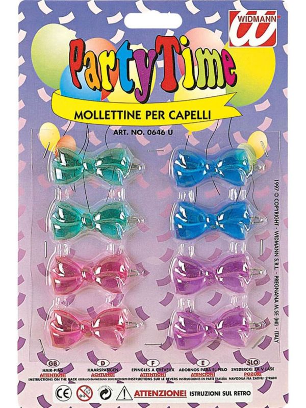 Set Van 8 Haarspeldjes met Strik