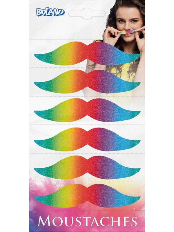 Setje Van 6 Regenboog Snorren