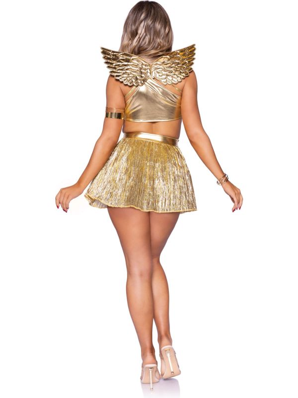 Sexy Gouden Engel Kostuum Dames