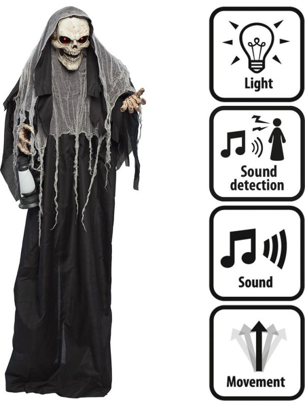 Shining Reaper Halloween Decoratie Licht, Geluid & Beweging
