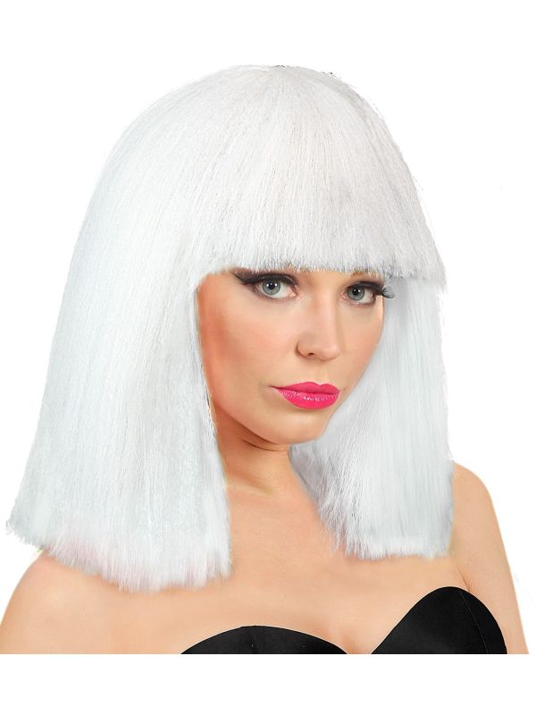 Showgirl Pruik Wit