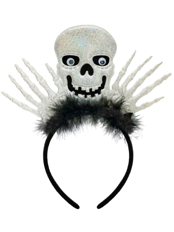 Skelet Haarband Halloween Wit Dames Heren