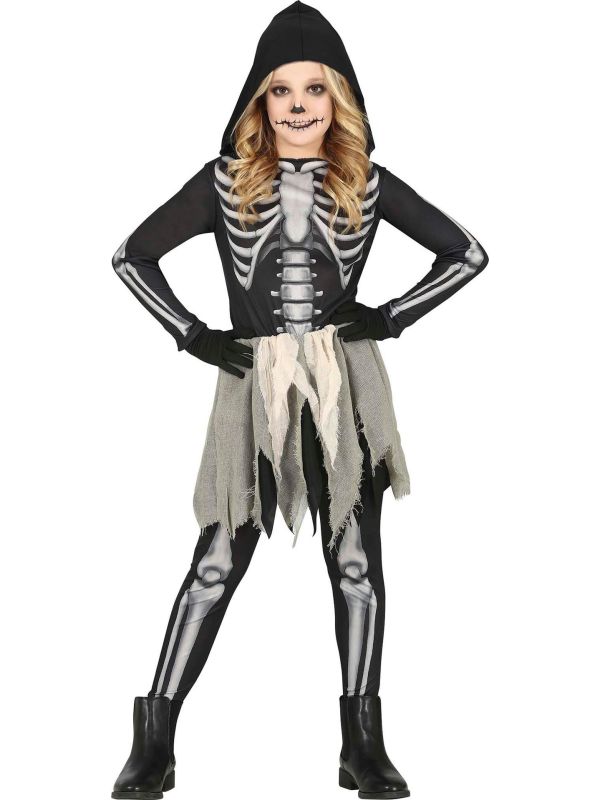 Skelet Halloween Jurkje Meisje
