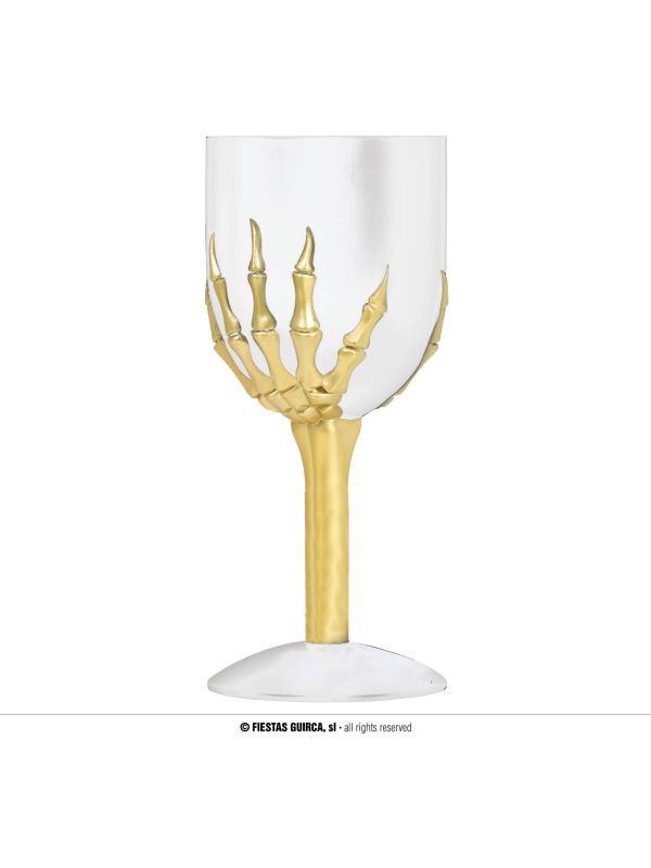 Skelet Hand Halloween Glas 18cm