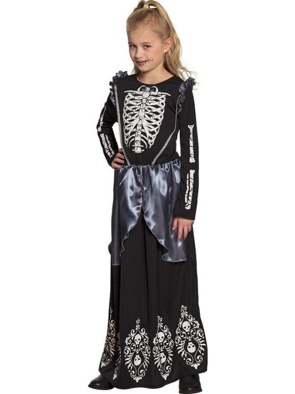 Skelet Koningin Jurk Meisje