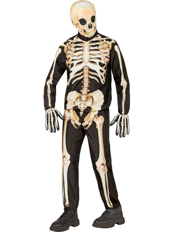 Skelet Kostuum Zwart Jongens