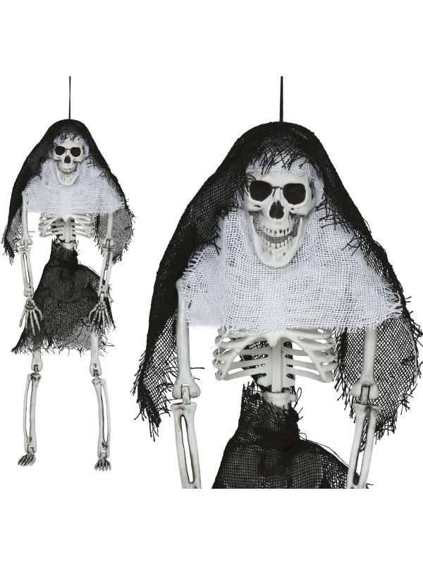 Skelet met Kap Hangdecoratie Halloween 45cm
