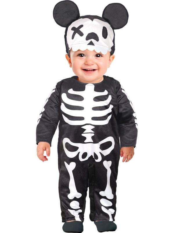 Skelet Mickey Mouse Baby Kostuum Halloween