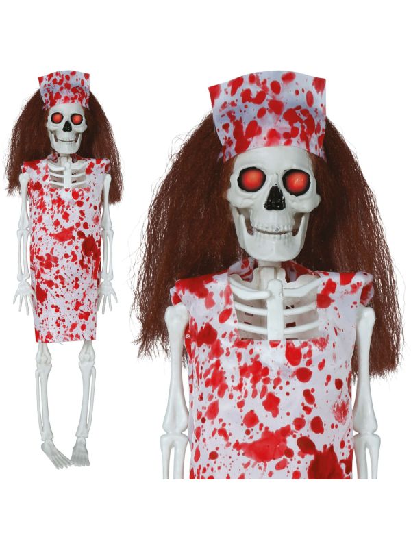 Skelet Verpleegster Halloween Hangdecoratie