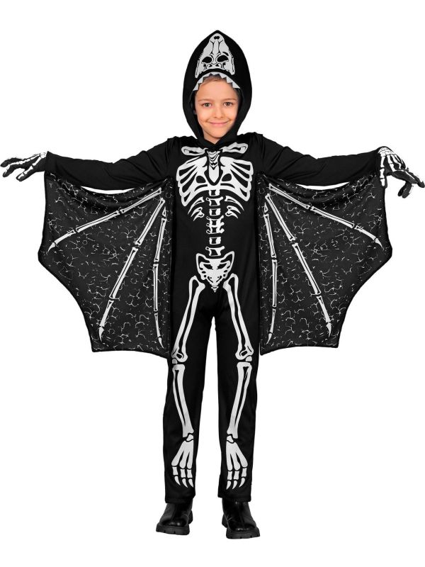 Skelet Vleermuis Halloween Kostuum Jongens