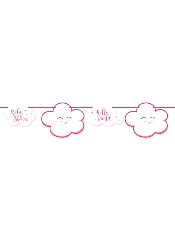 Slinger Babyshower Roze Meisje 4 Meter