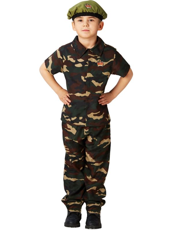 Soldaat Leger Camouflage Kostuum Kinderen