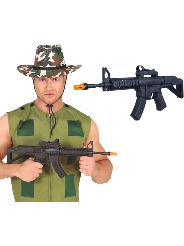 Soldaten Aanvalsgeweer Plastic Zwart