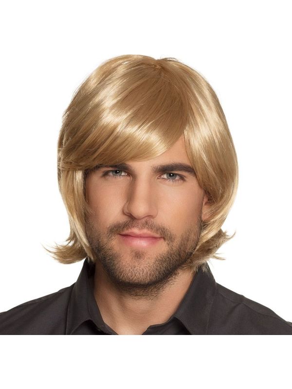 Spike Pruik Blond Heren