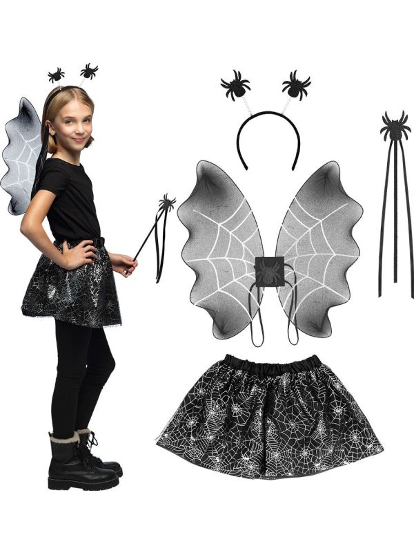 Spinnen Accessoireset Kind 4-Delig