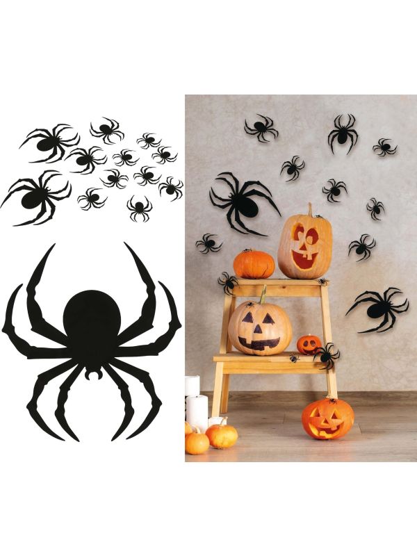 Spinnen Silhouetset Halloween