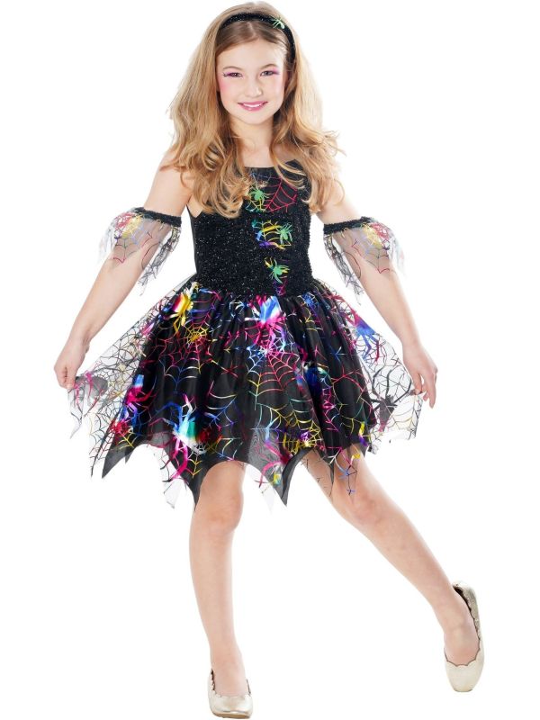 Spinnenweb Halloween Jurkje Meisjes