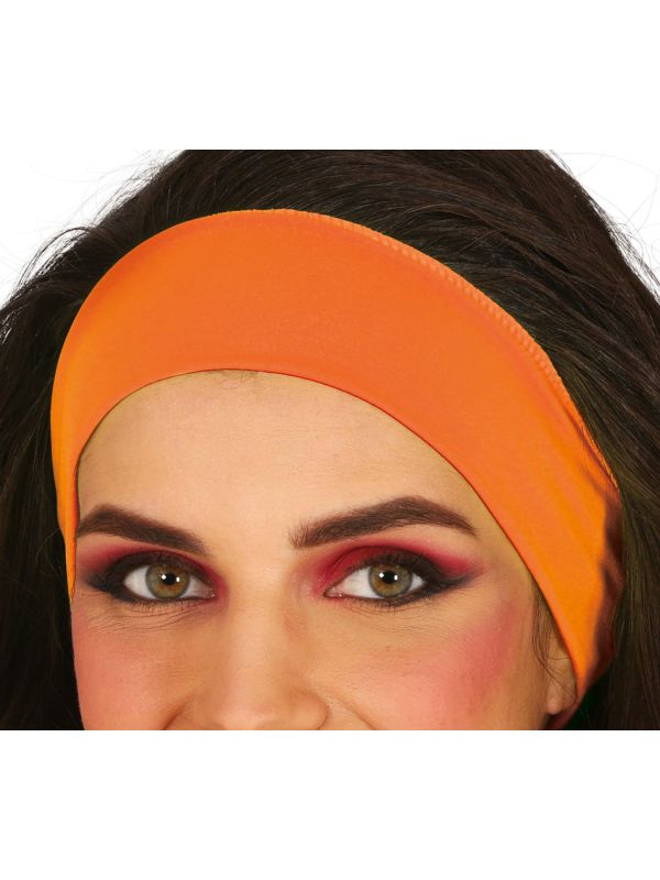 Sportieve Neonoranje 80's Hoofdband