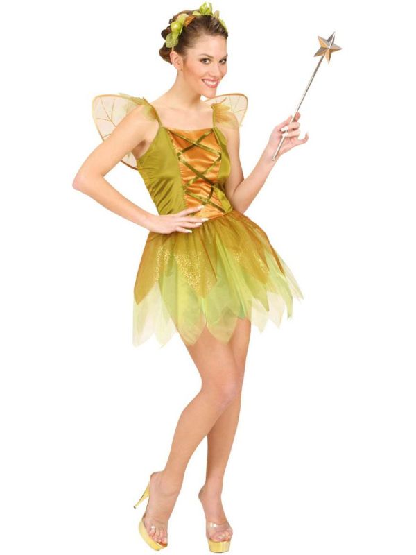 Sprookjes Groene Bosfee Kostuum