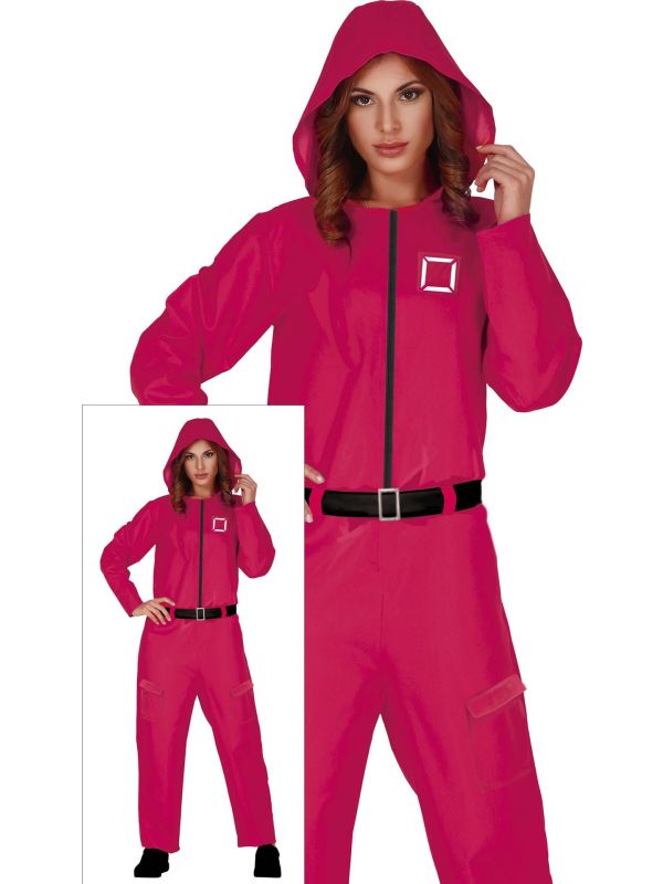 Squid Game Kostuum Roze Dames