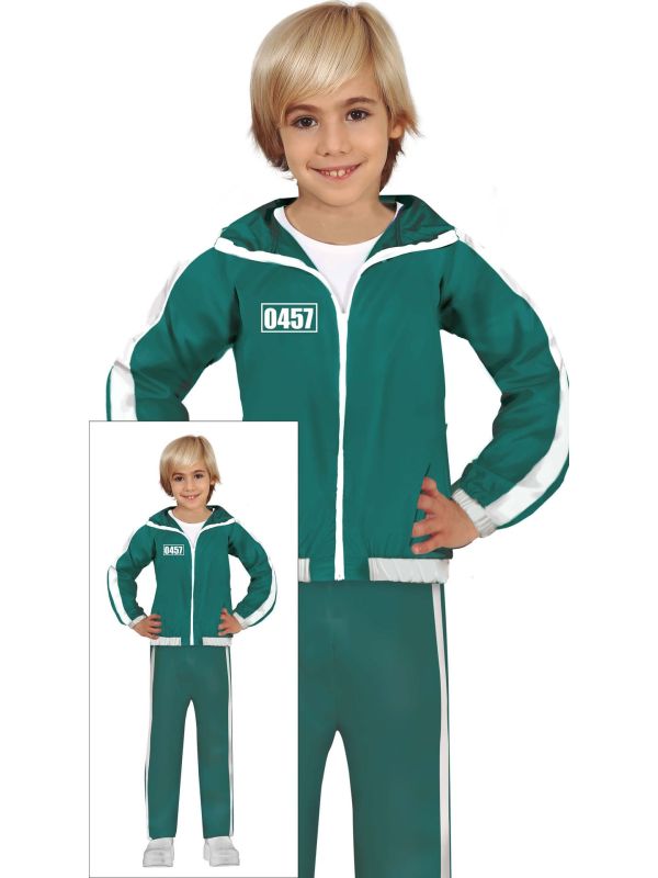 Squid Game Trainingspak Groen Kinderen