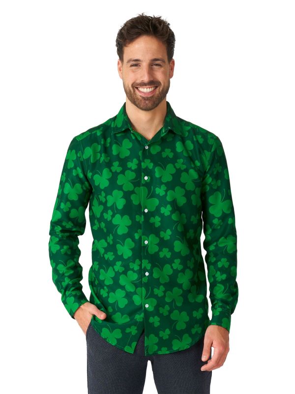 St. Pats Groene Blouse Heren