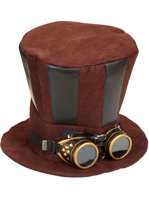 Steampunk Hoed met Bril