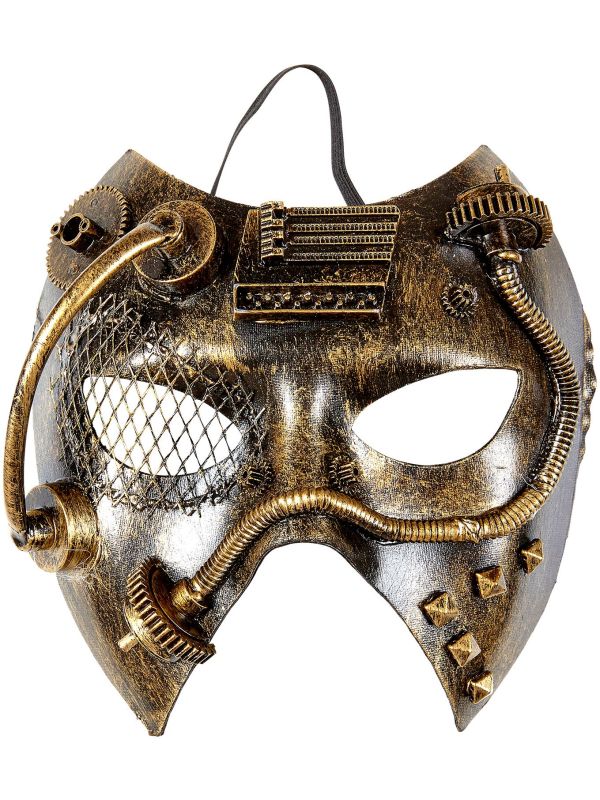 Steampunk Masker Goud