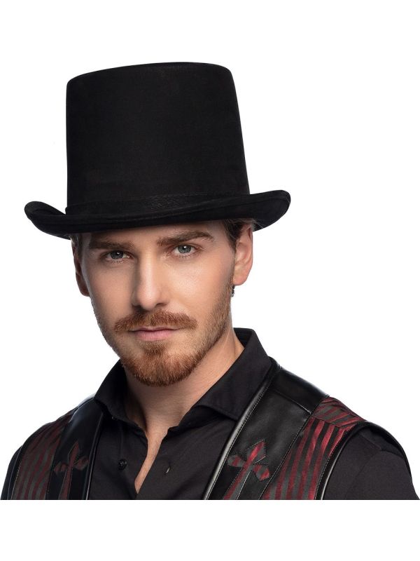 Steamtopper Hoed Deluxe Zwart