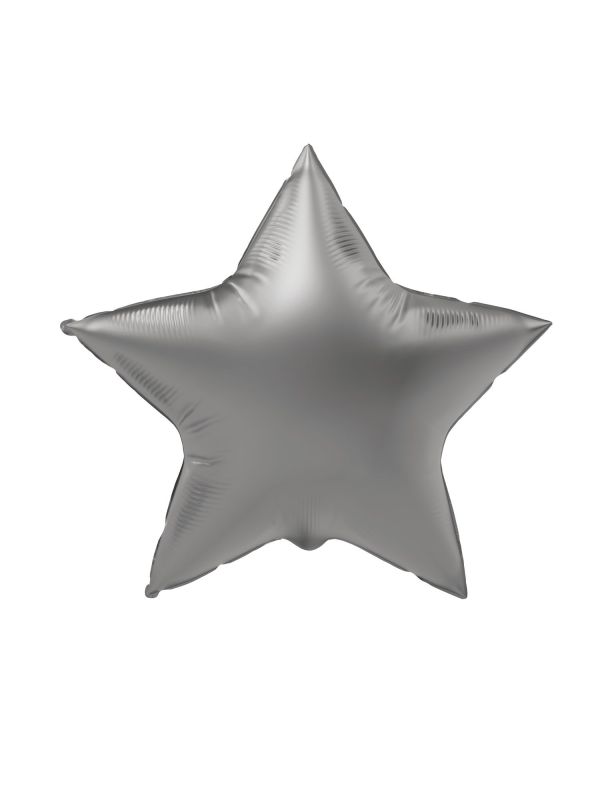 Ster Folieballon Zilver 45 cm