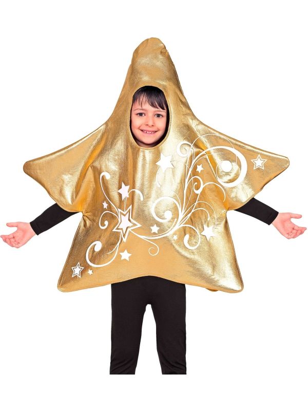 Ster Kostuum Goud Kinderen Jongens Meisjes