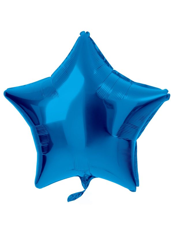 Stervormig Folieballon 48cm Blauw