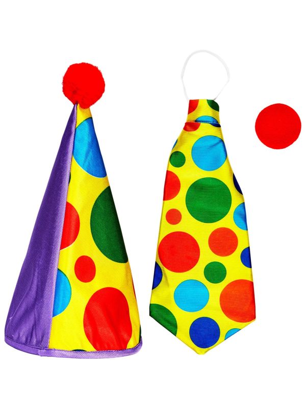 Stippen Clown Accessoire Setje