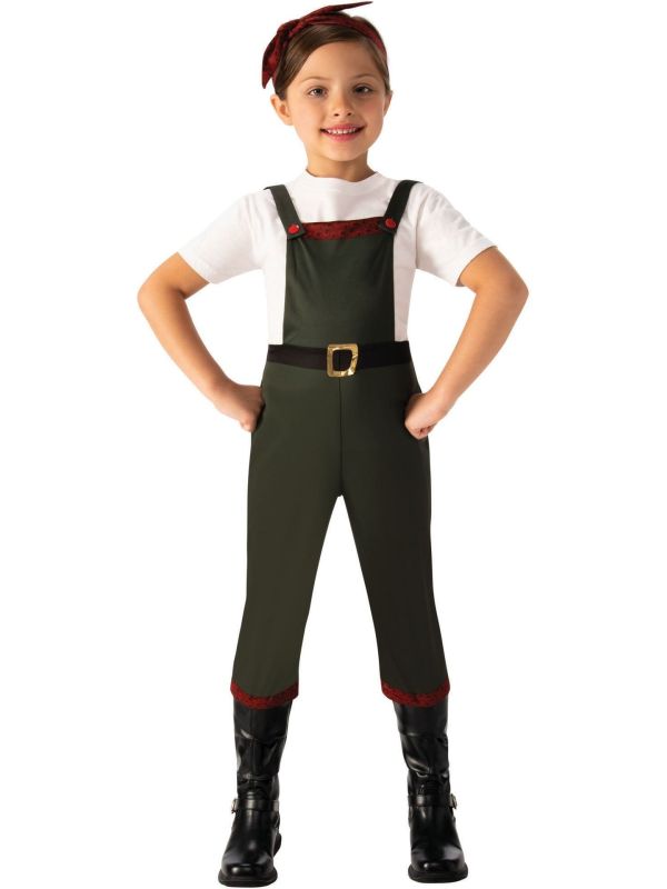 Stoere Groene Werkersoutfit Meisjes