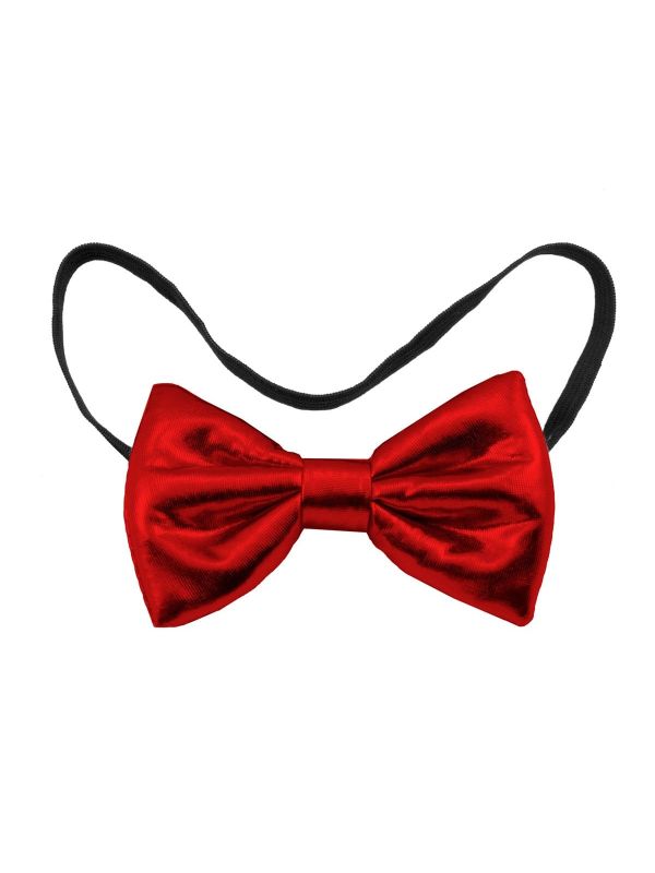 Strikje Metallic Rood