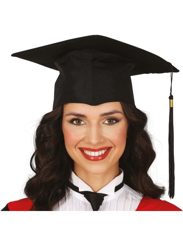Studenten Afstudeerhoed Zwart