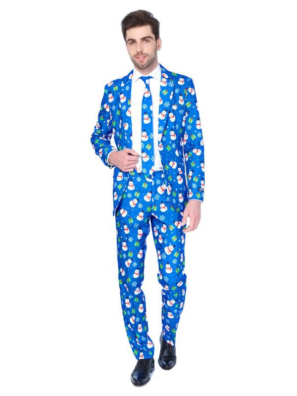 Suitmeister Blue Snowman Kostuum
