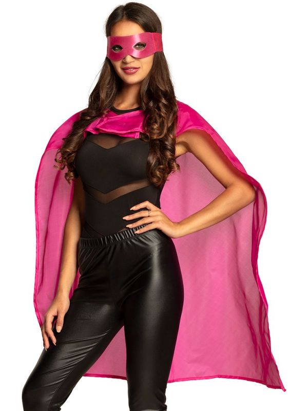 Superheld Verkleed set Knal Roze