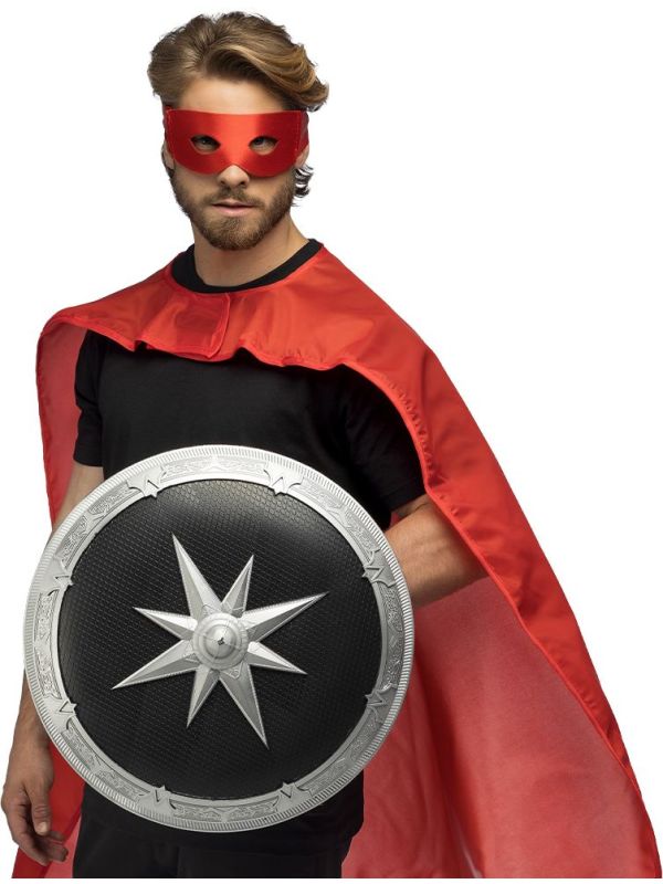 Superhelden Schild Zilveren Ster 45cm