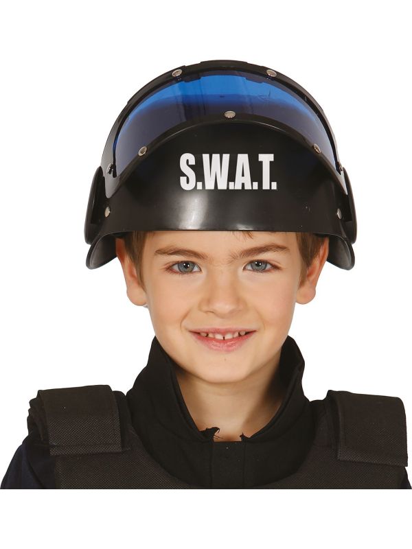 Swat Helm met Blauw Vizier Kind