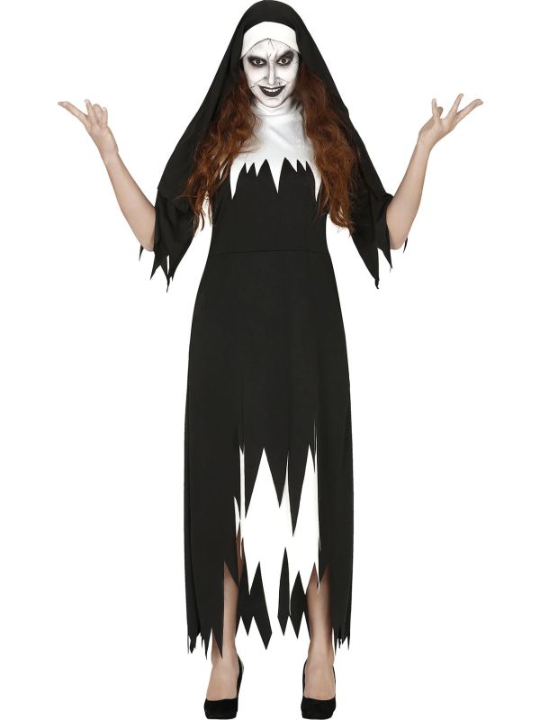 The Nun Lange Zwarte Jurk