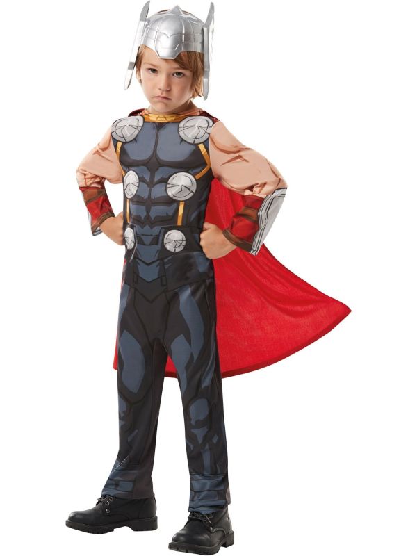 Thor Jumpsuit met Cape en Helm Jongens