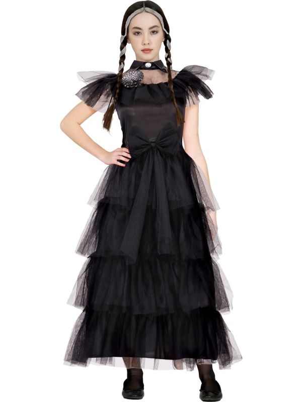 Thursday Night Queen Addams Jurk Meisjes 14-16 Jaar