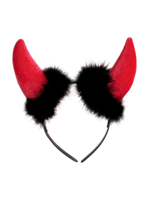 Tiara Duivelshoorntjes Rood