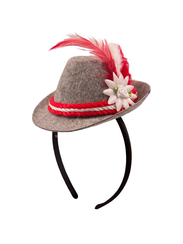 Tiara Oktoberfest Rood Minihoedje