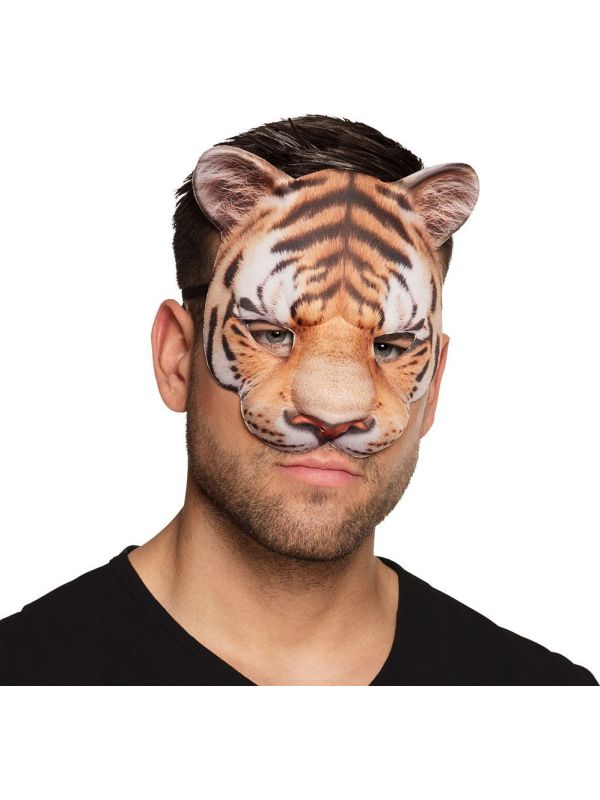 Tijger Fotorealistisch Half Masker