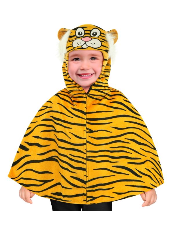 Tijger Poncho Cape met Capuchon Kinderen 98 cm