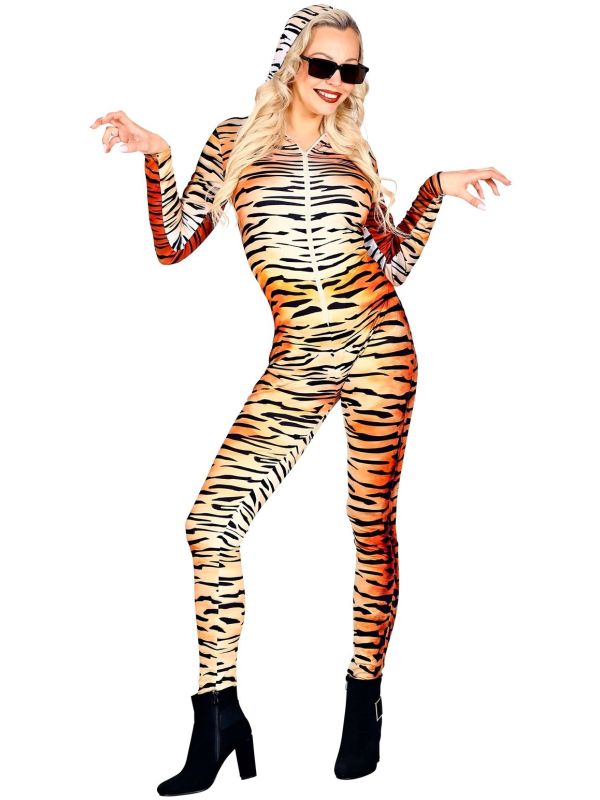 Tijgerprint Catsuit Dames